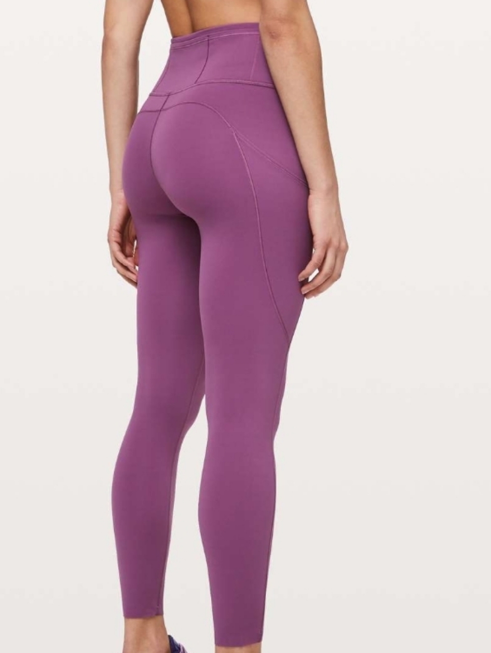 Lululemon Fast & Free 7/8 Tight II *Non-Reflective Nulux 25"Vintage Plum